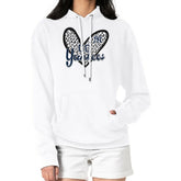 White New York Yankees G-III 4Her by Carl Banks Women's Leopard Heart Pullover Hoodie