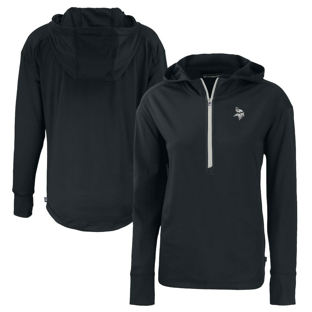 Cutter & Buck Women's Daybreak Eco Recycled Half-Zip Hoodie - Minnesota Vikings Hoodies