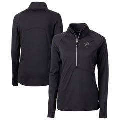 Cutter & Buck Women's Adapt Eco Knit Stretch Recycled Half-Zip Pullover Top - Detroit Lions Pullover