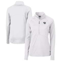 Cutter & Buck Women's Adapt Eco Knit Stretch Recycled Raglan Half-Zip Top - Jacksonville Jaguars Tops