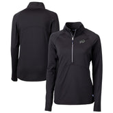Cutter & Buck Women's Adapt Eco Knit Stretch Recycled Raglan Half-Zip Top - Buffalo Bills Tops