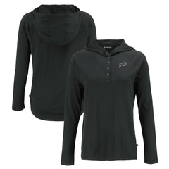 Cutter & Buck Women's Coastline Epic Comfort Eco Recycled Long Sleeve Hoodie T-Shirt - Buffalo Bills Hoodies