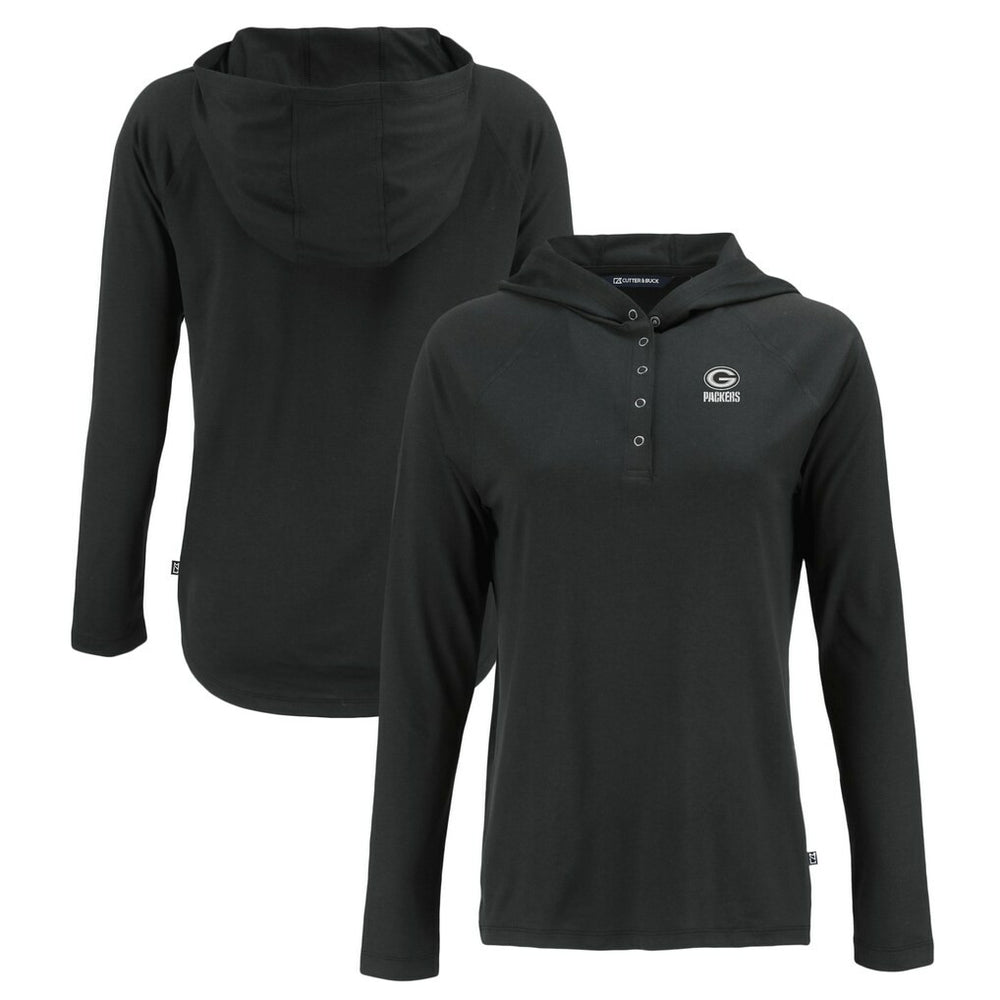 Cutter & Buck Women's Coastline Epic Comfort Eco Recycled Long Sleeve Hoodie T-Shirt - Green Bay Packers Hoodies