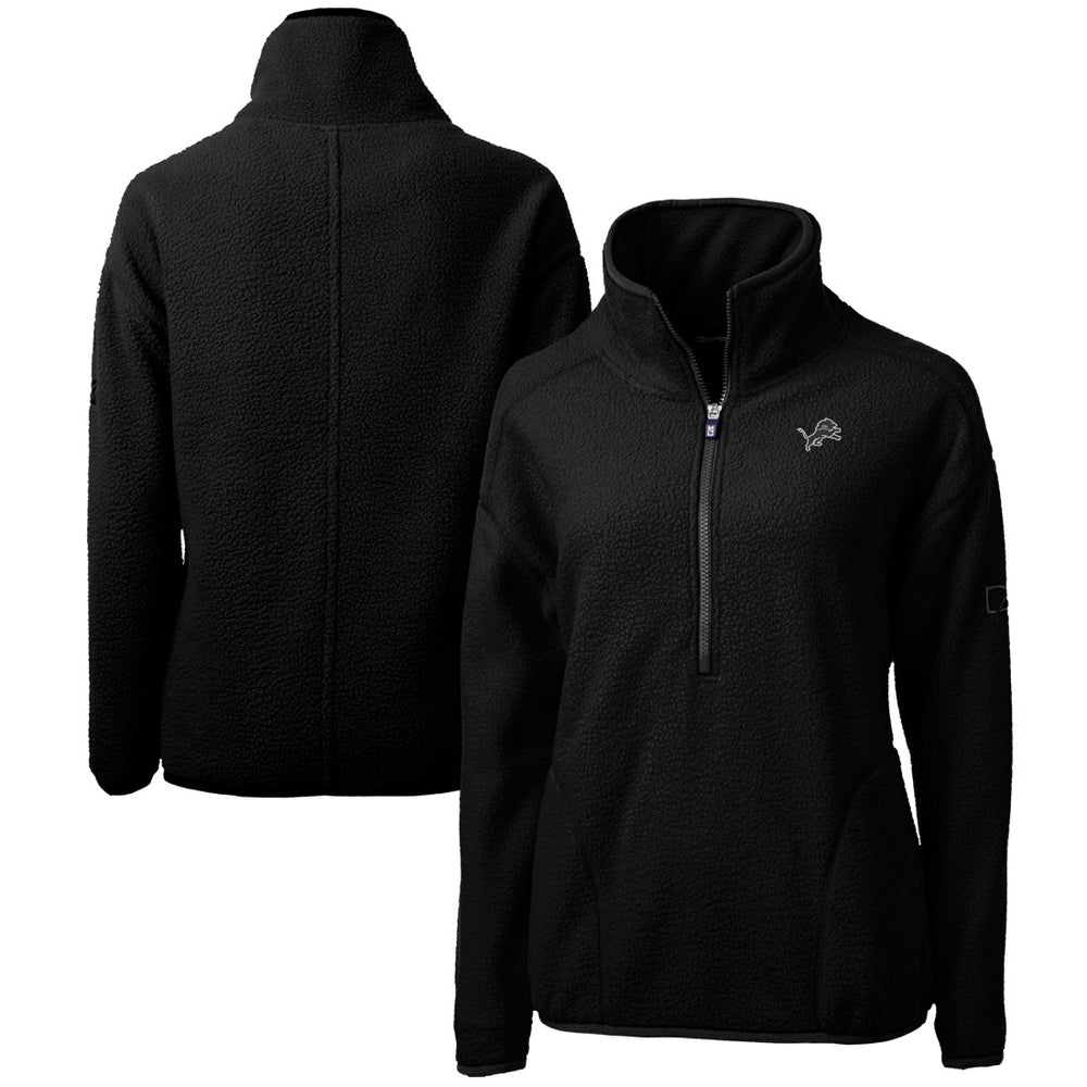 Cutter & Buck Women's Cascade Eco Sherpa Fleece Half-Zip Jacket - Detroit Lions Jackets