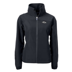 Cutter & Buck Women's Charter Eco Recycled Full-Zip Hoodie Jacket - Baltimore Ravens Hoodies