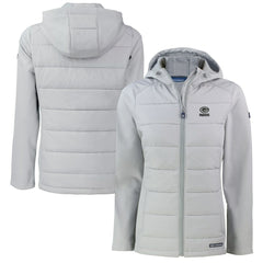 Cutter & Buck Women's Evoke Hybrid Eco Softshell Recycled Full-Zip Hoodie Jacket - Green Bay Packers Hoodies