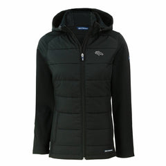 Cutter & Buck Women's Evoke Hybrid Eco Softshell Recycled Full-Zip Hoodie Jacket - Denver Broncos Hoodies