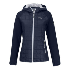 Cutter & Buck Women's Rainier PrimaLoft Eco Hybrid Full-Zip Hoodie Jacket - Denver Broncos Hoodies