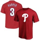 Red Bryce Harper Philadelphia Phillies Fanatics Big & Tall Name & Number T-Shirt