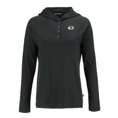 Cutter & Buck Women's Coastline Epic Comfort Eco Recycled Long Sleeve Hoodie T-Shirt - San Francisco 49ers Hoodies