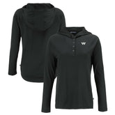 Cutter & Buck Women's Coastline Epic Comfort Eco Recycled Long Sleeve Hoodie T-Shirt - Washington Commanders Hoodies
