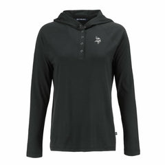 Cutter & Buck Women's Coastline Epic Comfort Eco Recycled Long Sleeve Hoodie T-Shirt - Minnesota Vikings Hoodies