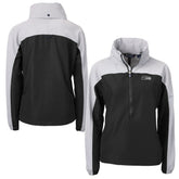 Cutter & Buck Women's Charter Eco Recycled Half-Zip Hoodie Anorak Jacket - Seattle Seahawks Hoodies