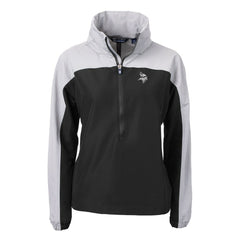 Cutter & Buck Women's Charter Eco Recycled Half-Zip Hoodie Anorak Jacket - Minnesota Vikings Hoodies