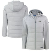 Cutter & Buck Women's Evoke Hybrid Eco Softshell Recycled Full-Zip Hoodie Jacket - San Francisco 49ers Hoodies