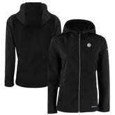 Cutter & Buck Women's Evoke Eco Softshell Recycled Full-Zip Hoodie Jacket - Pittsburgh Steelers Hoodies
