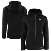 Cutter & Buck Women's Evoke Eco Softshell Recycled Full-Zip Hoodie Jacket - Washington Commanders Hoodies