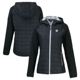 Cutter & Buck Women's Rainier PrimaLoft Eco Hybrid Full-Zip Hoodie Jacket - Pittsburgh Steelers Hoodies