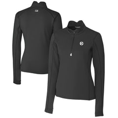 Cutter & Buck Women's Traverse Stretch DryTec Quarter-Zip Top - Pittsburgh Steelers Tops