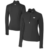 Cutter & Buck Women's Traverse Stretch DryTec Quarter-Zip Top - Washington Commanders Tops