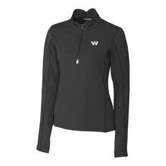 Cutter & Buck Women's Traverse Stretch DryTec Quarter-Zip Top - Washington Commanders Tops