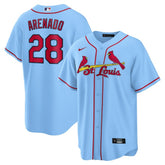 Light Blue Nolan Arenado St. Louis Cardinals Nike 2024 Alternate Replica Jersey