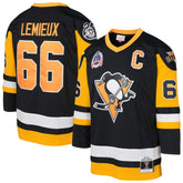 NHL Mario Lemieux Pittsburgh Penguins Mitchell & Ness Youth 1991/92 Captain Patch Power Play Player Jersey