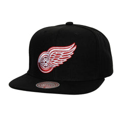 NHL Detroit Red Wings Mitchell & Ness Core Top Spot Snapback Hat