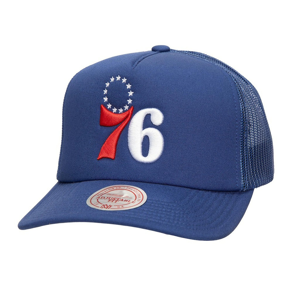 Mitchell & Ness Philadelphia 76ers Core Evergreen OTC Trucker Adjustable Hat