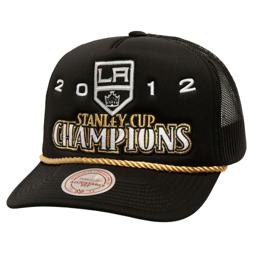 NHL Los Angeles Kings Mitchell & Ness SOUL Collection Golden Stanley Cup Champions Trucker Adjustable Hat