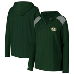 Antigua Women's Opulent Long Sleeve Hoodie T-Shirt - Green Bay Packers Hoodies