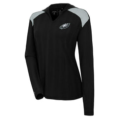 Antigua Women's Opulent Long Sleeve Hoodie T-Shirt - Philadelphia Eagles Hoodies