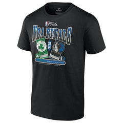 Fanatics Boston Celtics vs. Dallas Mavericks 2024 NBA Finals Matchup Drive To The Basket T-Shirt