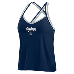 WEAR by Erin Andrews Women's Cross Strap Tri-Blend Tank Top - Dallas Cowboys Tops