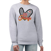 G-III 4Her by Carl Banks Women's Leopard Heart Pullover Sweatshirt - Kansas City Chiefs Pullover