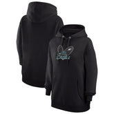 G-III 4Her by Carl Banks Women's Animal Print Heart Team Graphic Fleece Tri-Blend Pullover Hoodie - Philadelphia Eagles Hoodies