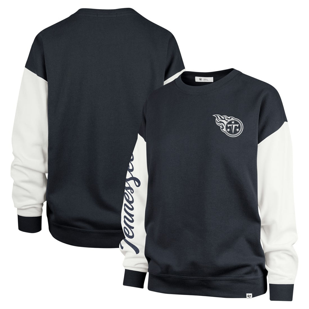 '47 Women's Double Header Rise Andie Pullover Sweatshirt - Tennessee Titans Pullover