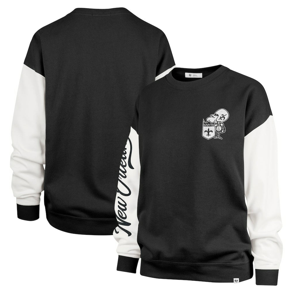 '47 Women's Double Header Rise Andie Pullover Sweatshirt - New Orleans Saints Pullover