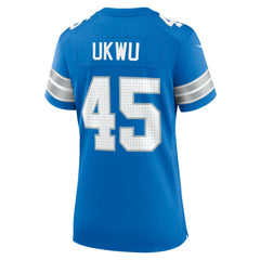 Isaac Ukwu Women's Game Jersey - Detroit Lions Jerseys