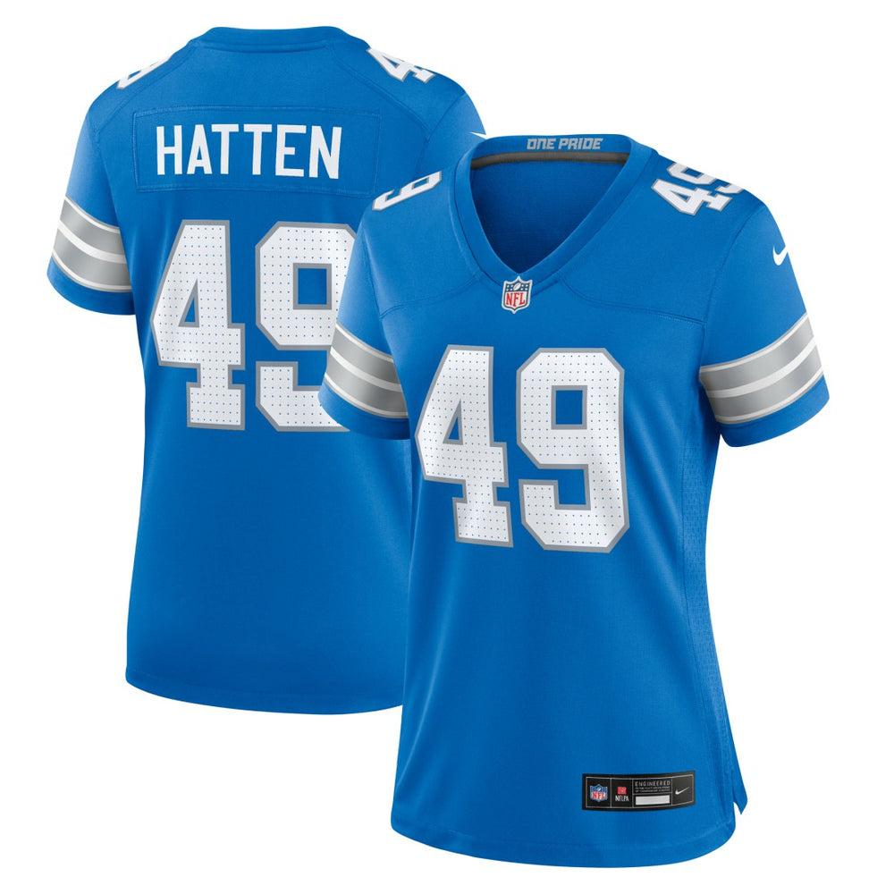 Hogan Hatten Women's Game Jersey - Detroit Lions Jerseys