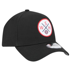 Black Washington Nationals New Era 9FORTY A-Frame Adjustable Hat
