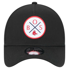 Black Boston Red Sox New Era 9FORTY A-Frame Adjustable Hat