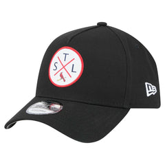 Black St. Louis Cardinals New Era 9FORTY A-Frame Adjustable Hat