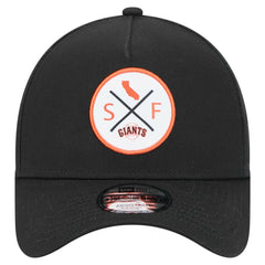 Black San Francisco Giants New Era 9FORTY A-Frame Adjustable Hat