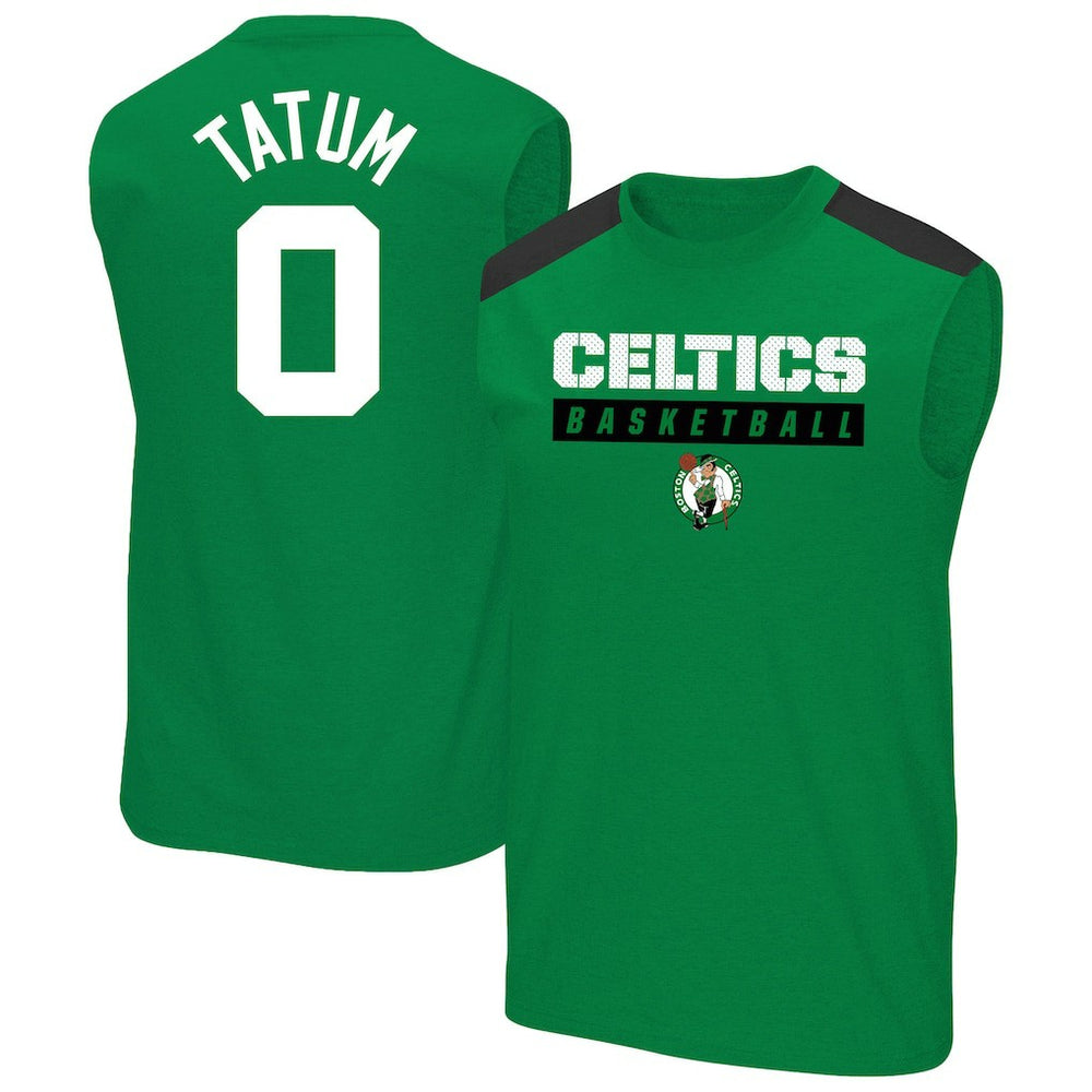 Jayson Tatum Boston Celtics Profile Big & Tall Player Muscle Tank