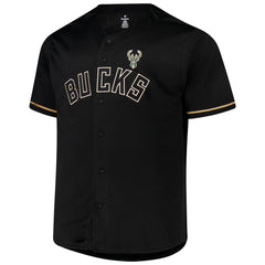 Giannis Antetokounmpo Milwaukee Bucks Profile Big & Tall Name & Number Button-Up Jersey