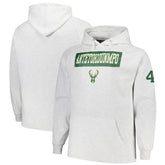 Giannis Antetokounmpo Milwaukee Bucks Profile Big & Tall Player Double Face Tri-Blend Pullover Hoodie