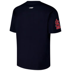 Navy St. Louis Cardinals Pro Standard Turn It Up Dropped Shoulder T-Shirt