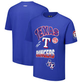 Royal Texas Rangers Pro Standard Turn It Up Dropped Shoulder T-Shirt