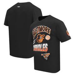 Black Baltimore Orioles Pro Standard Turn It Up Dropped Shoulder T-Shirt